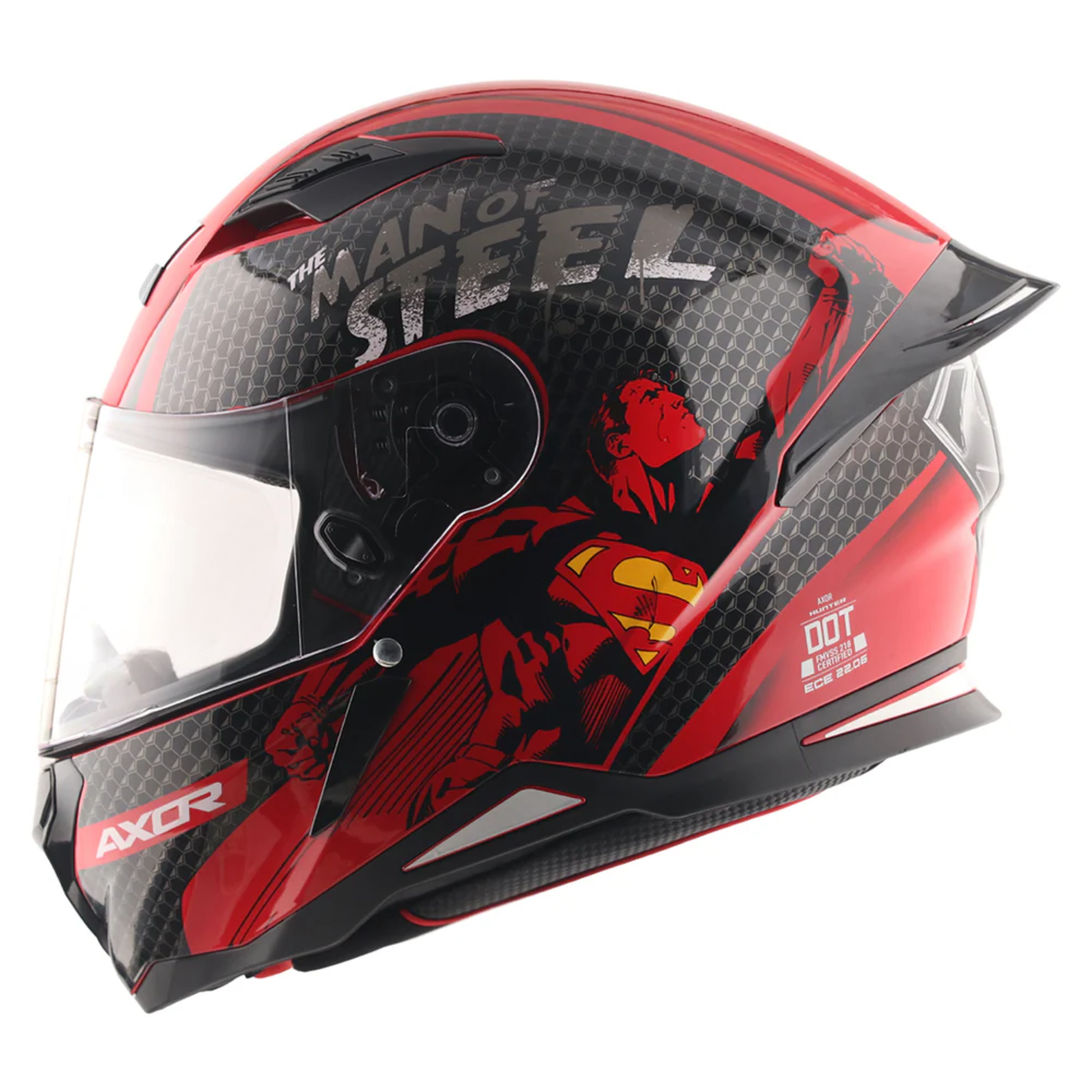 custom superman motorcycle helmets Hunter DC Superman Helmet