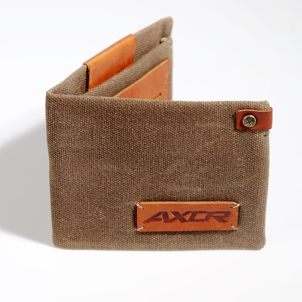 Khaki with Leather Brown