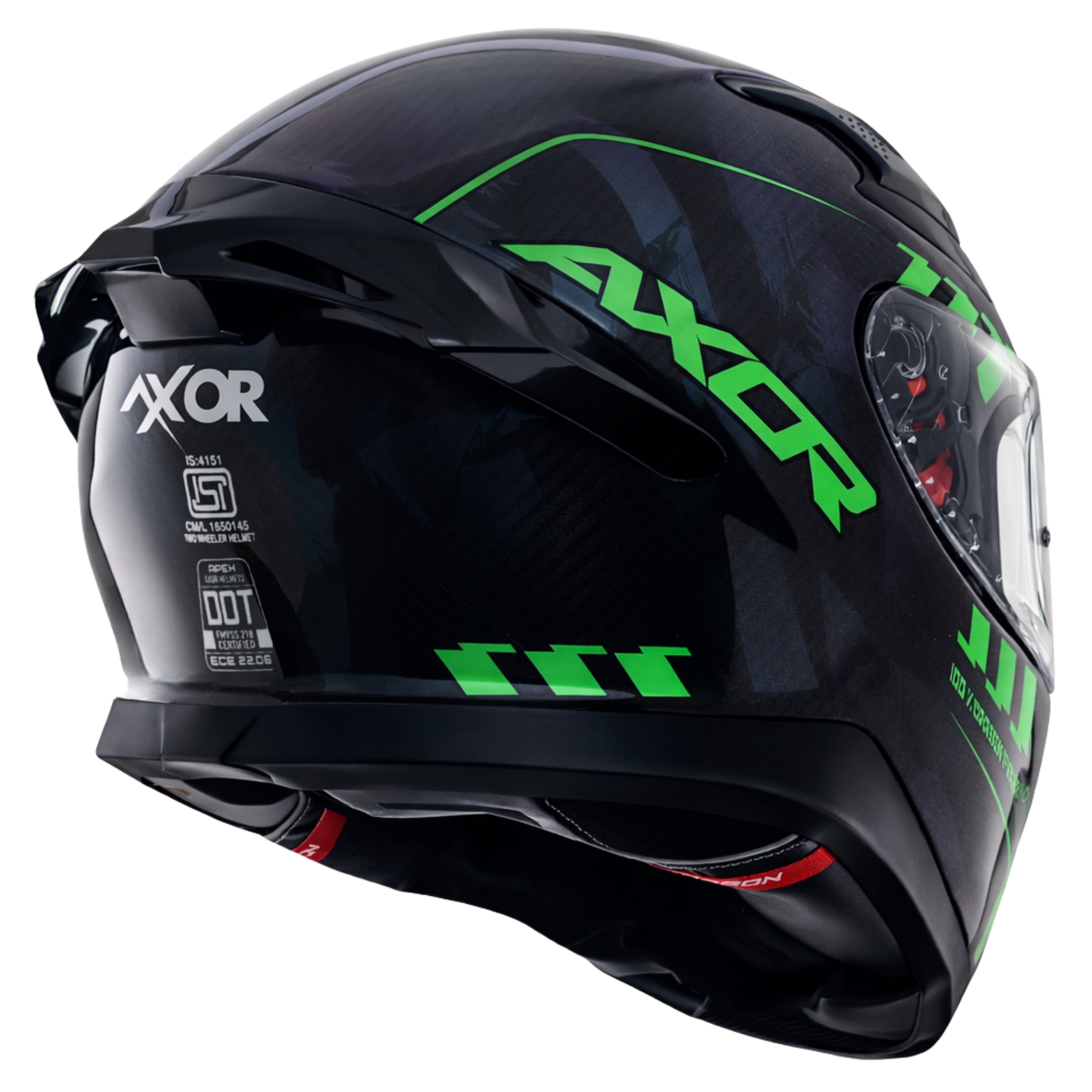 Apex Gloss Carbon Small Checks Helmet
