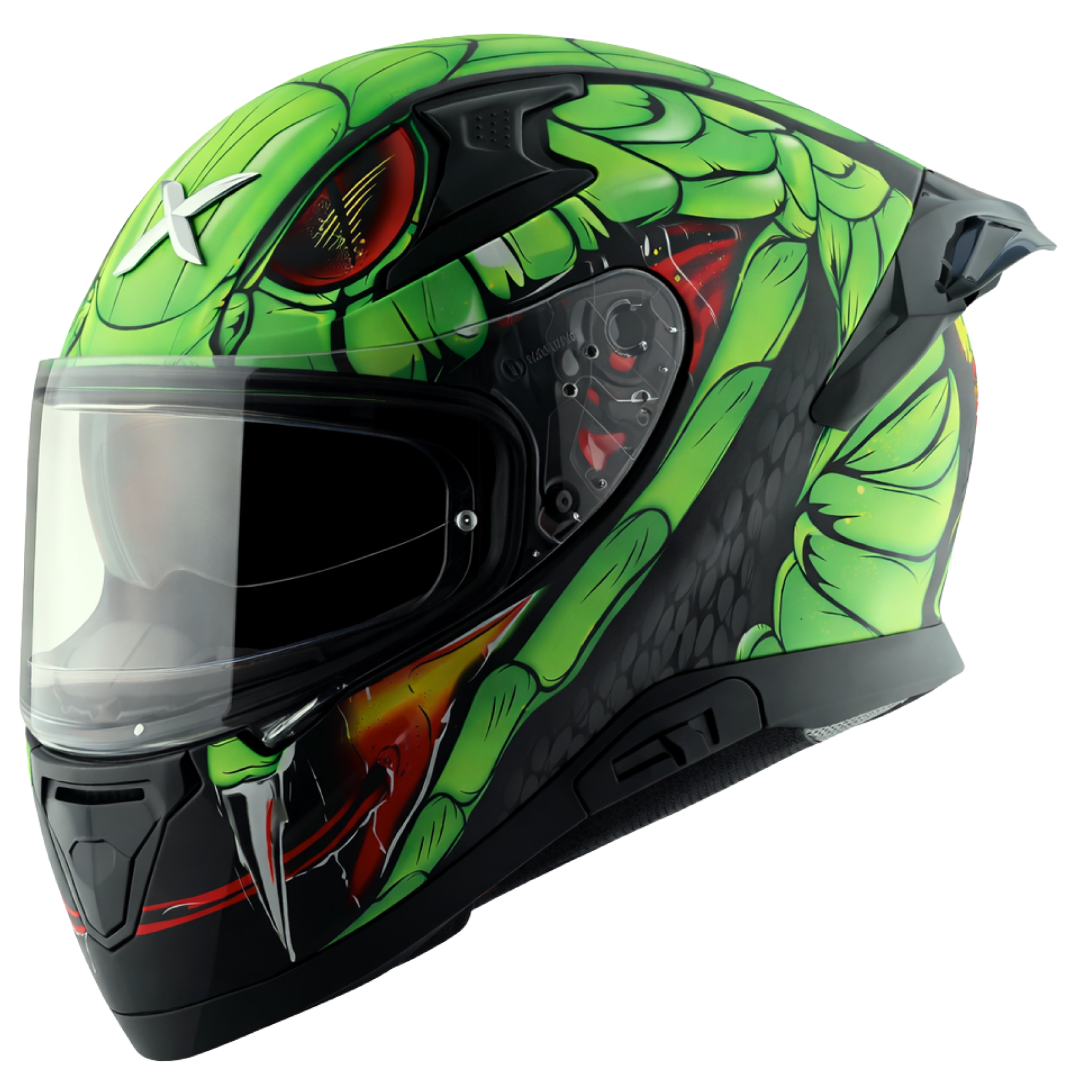 Dull Black Neon Green