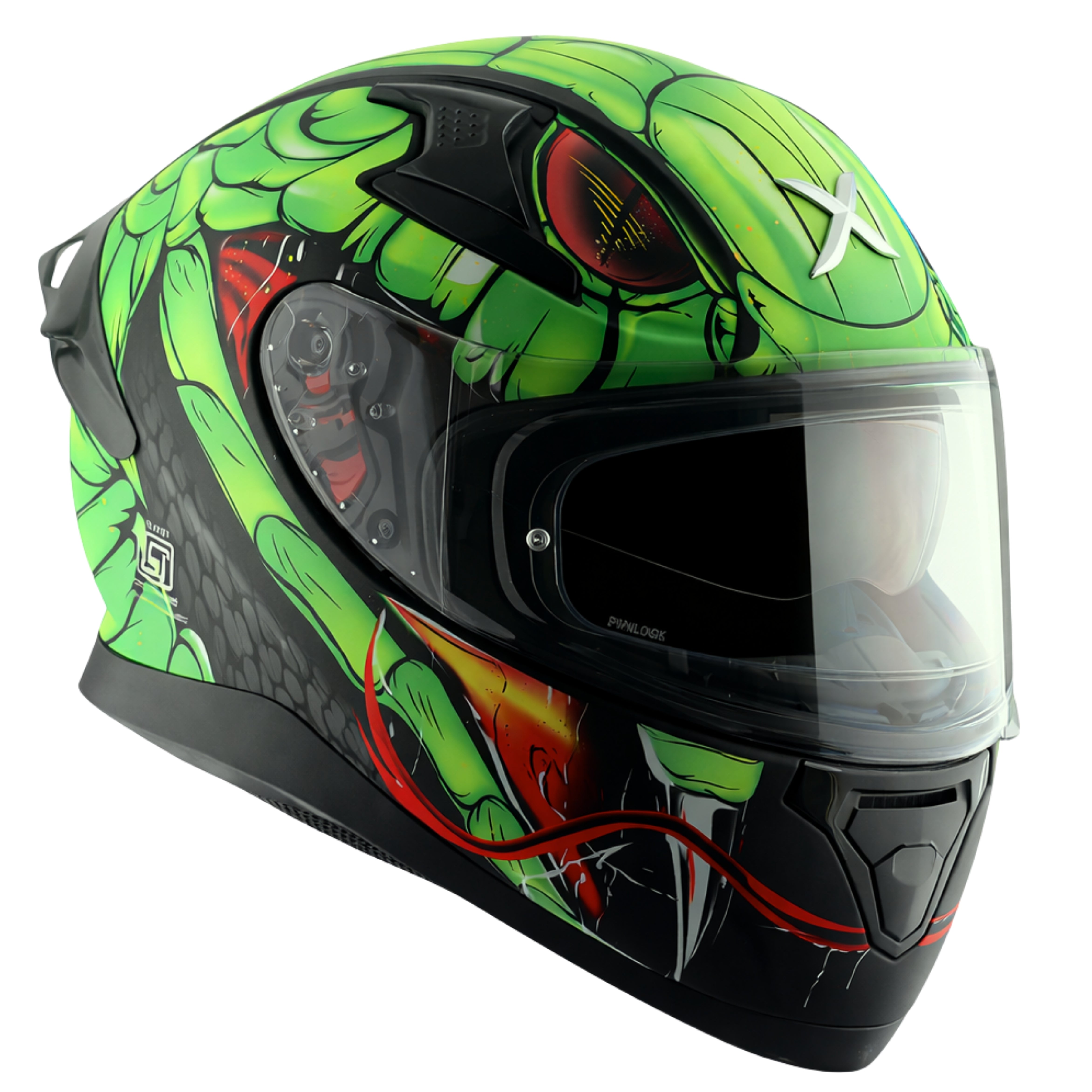 Dull Black Neon Green