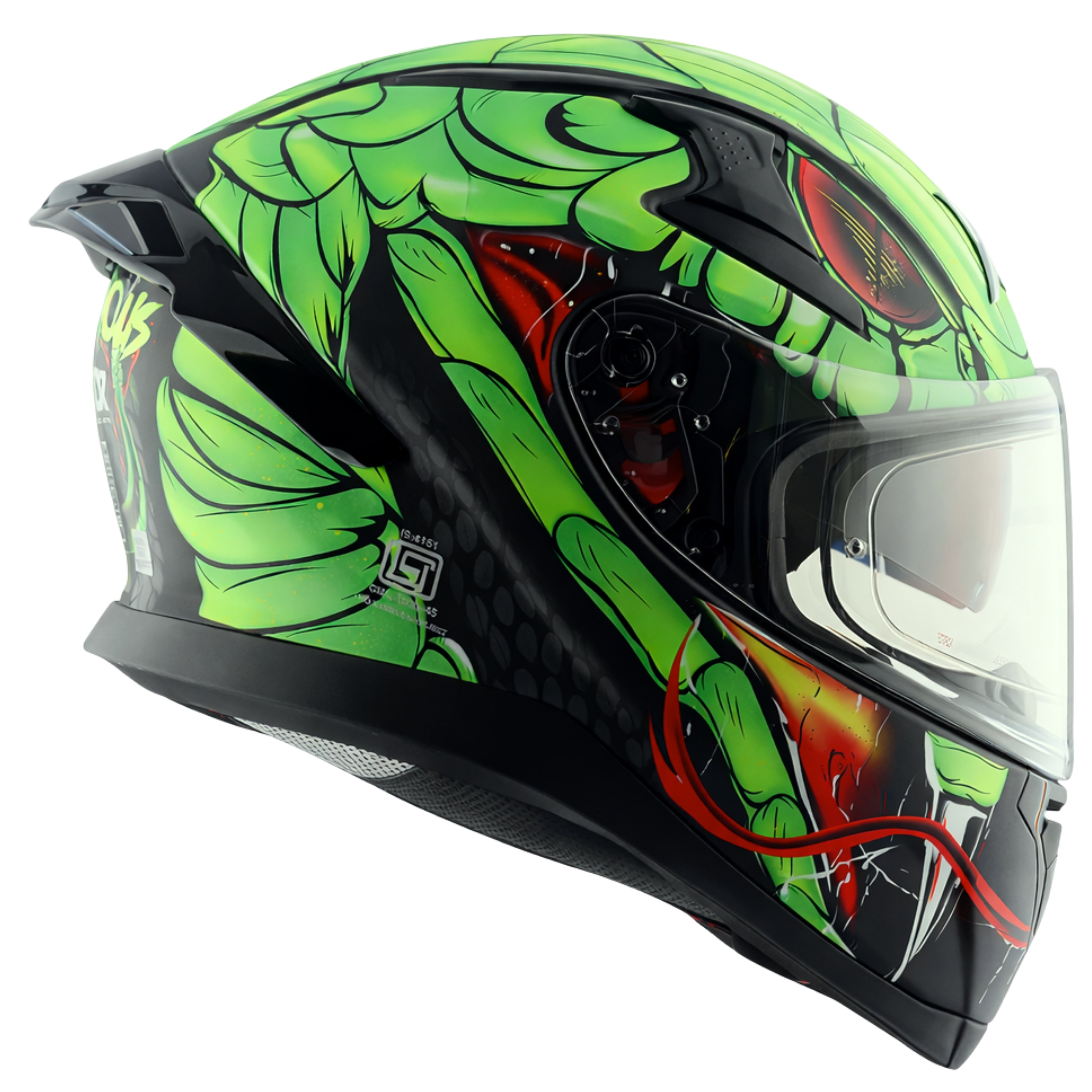 Dull Black Neon Green