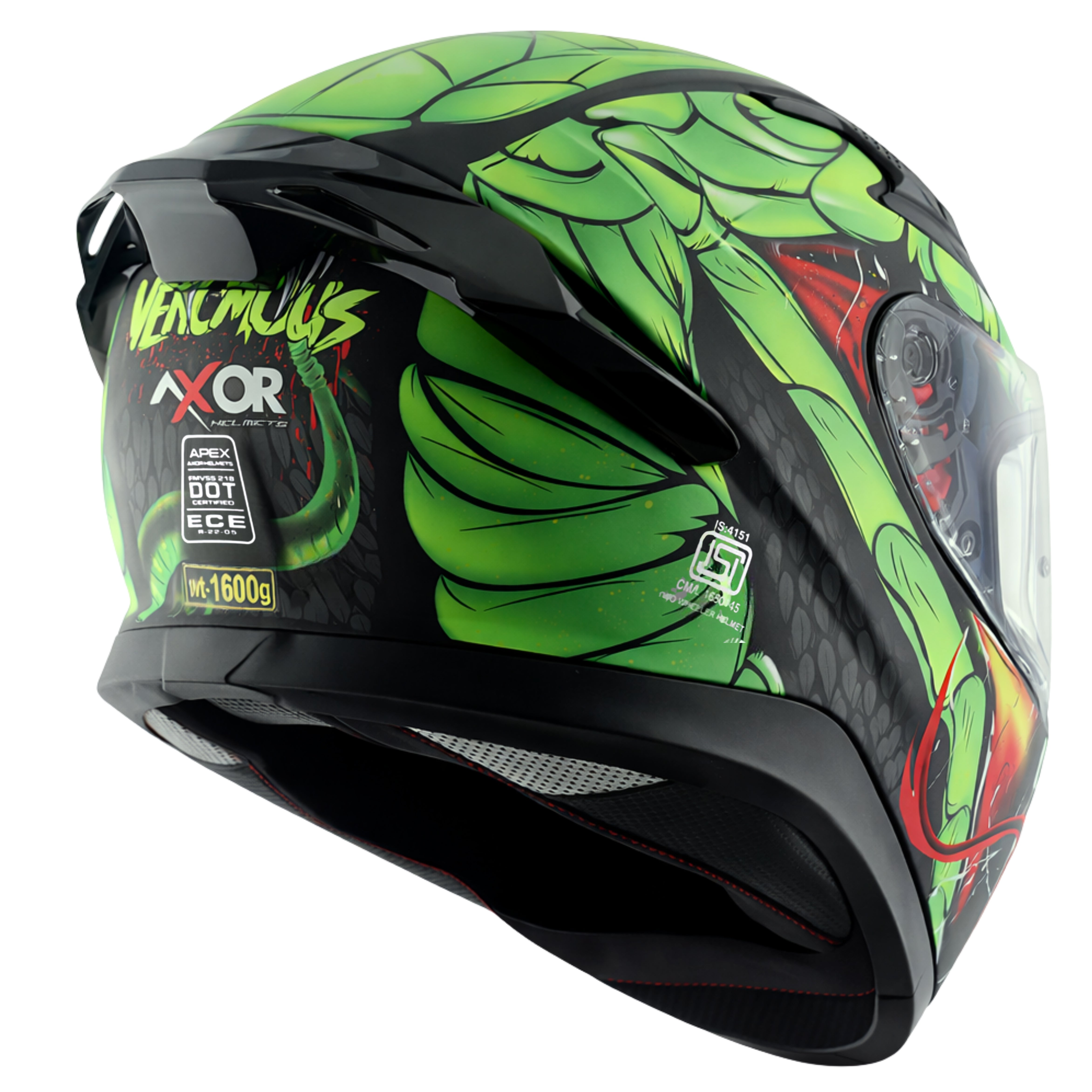 Dull Black Neon Green