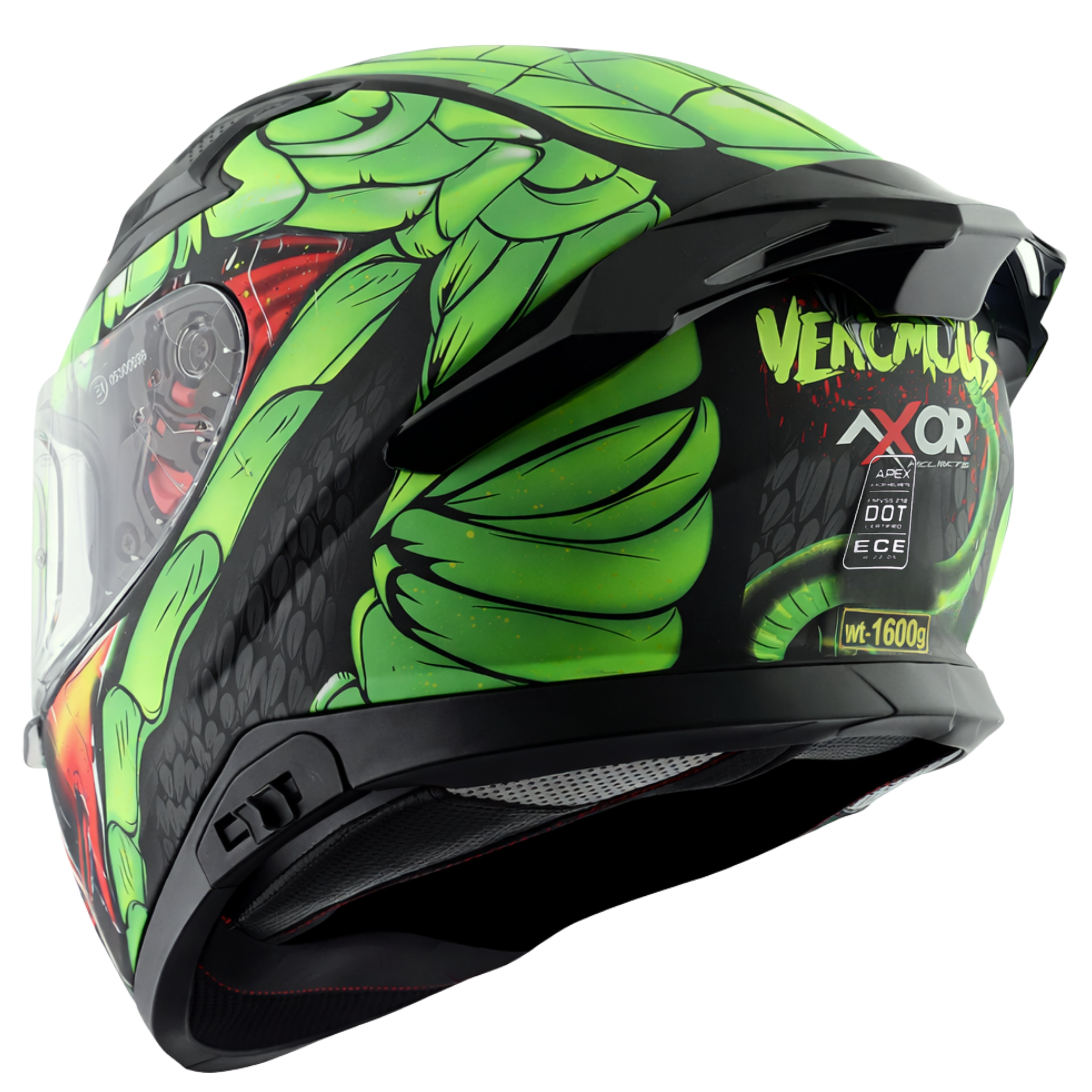 Dull Black Neon Green