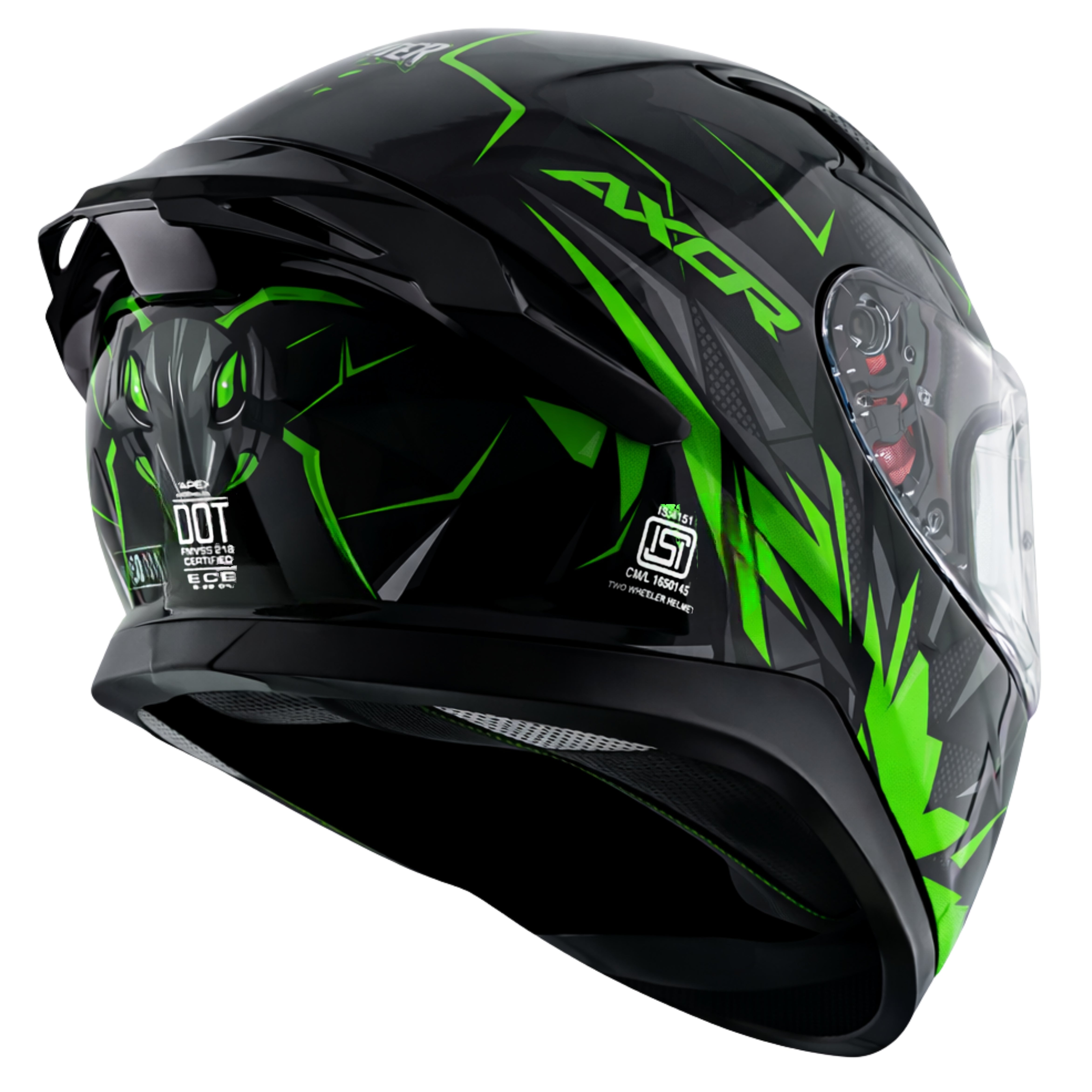 BLACK NEON GREEN