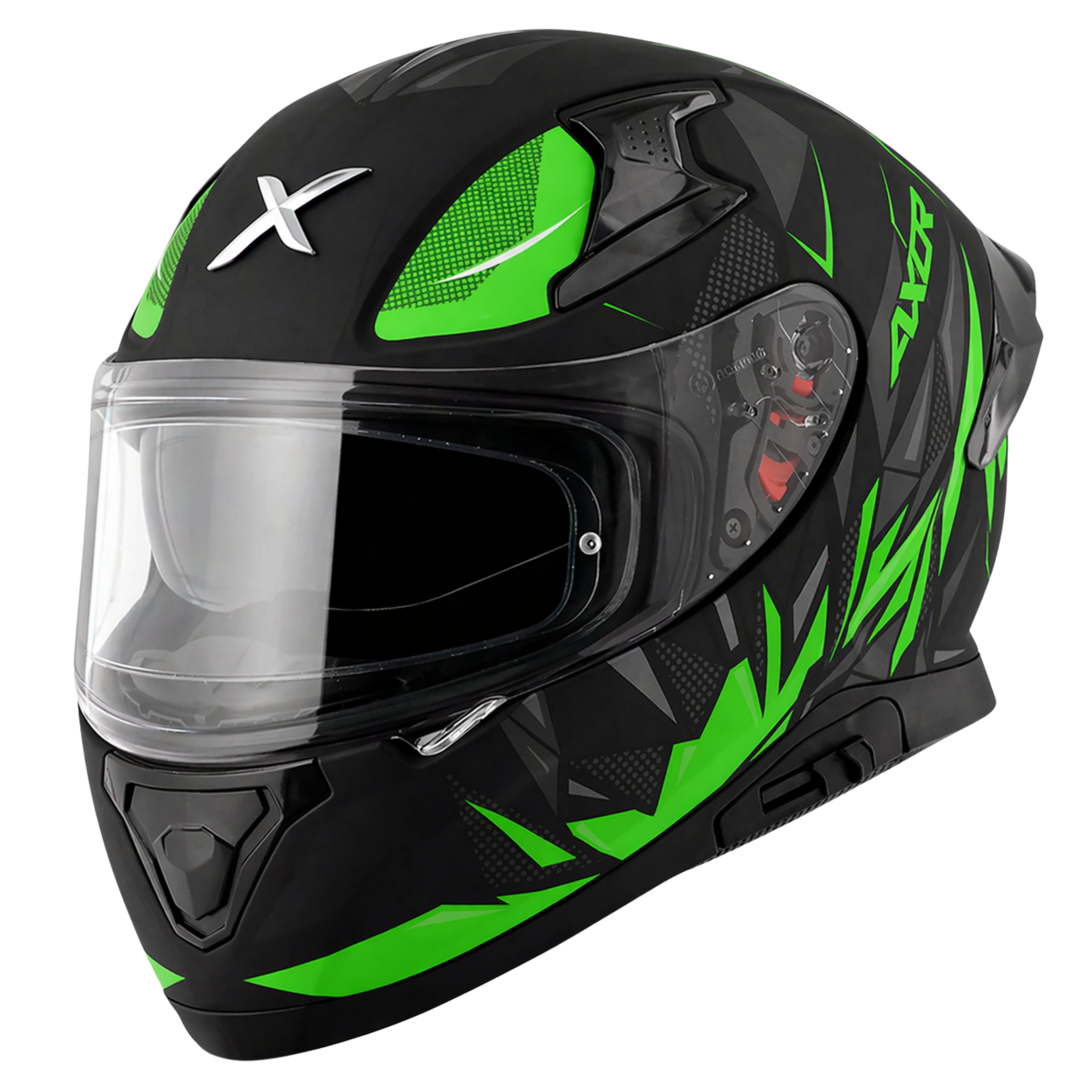 DULL BLACK NEON GREEN