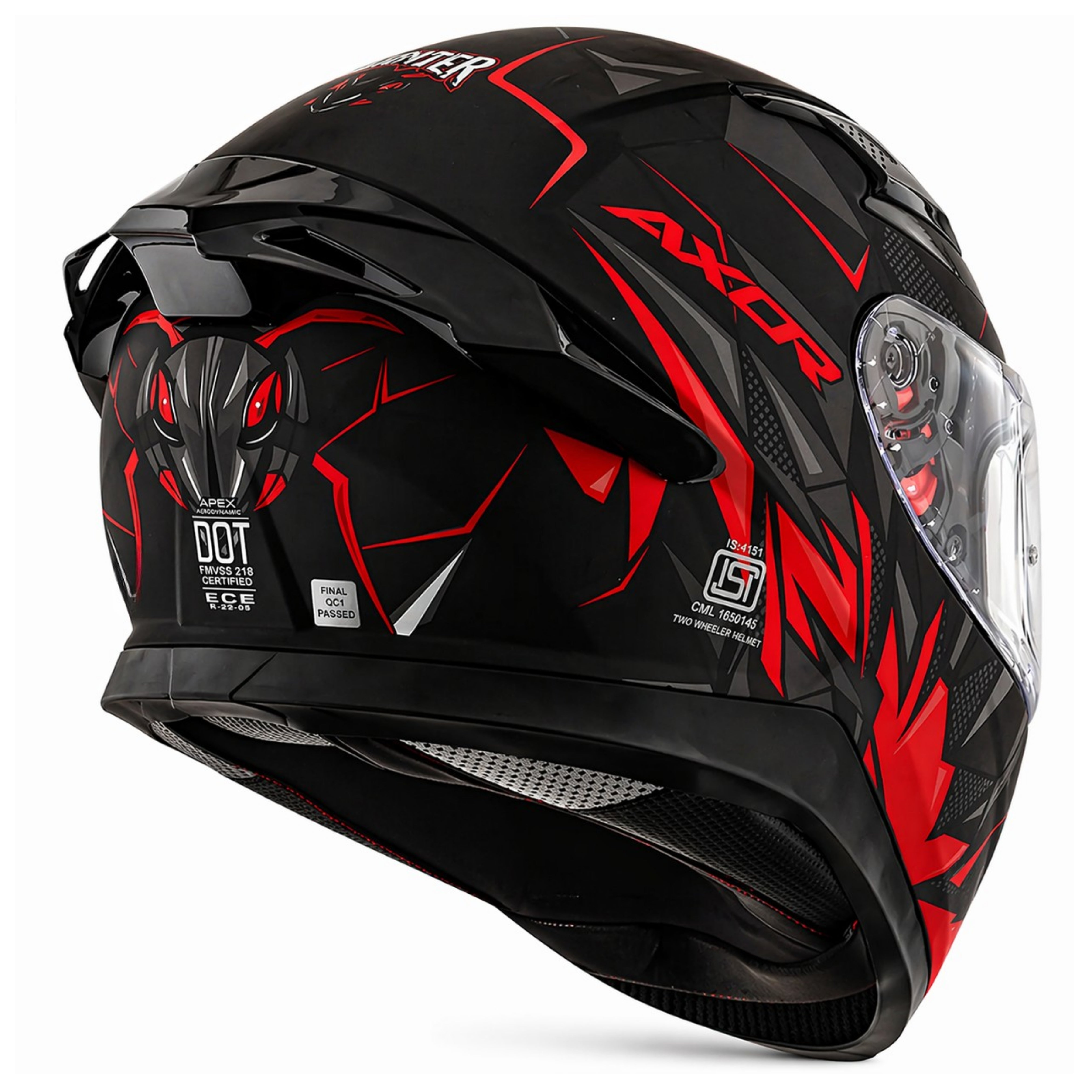 DULL BLACK RED