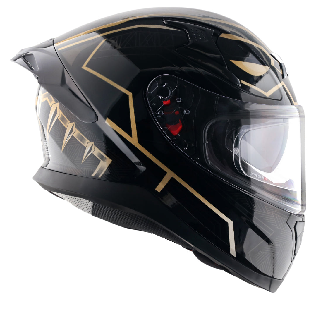 black panther motorcycle helmet with ears Apex Marvel Black Panther Helmet