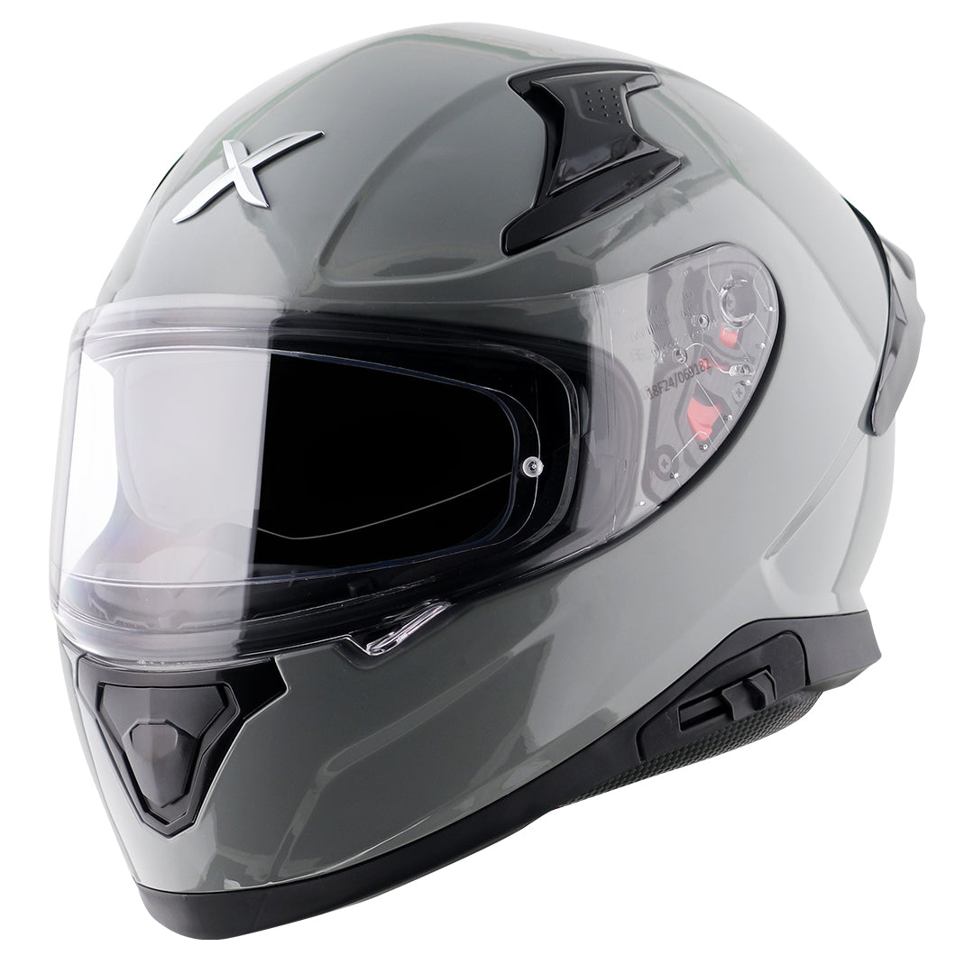 Grey Helmet Racing Apex Solid Color Helmet