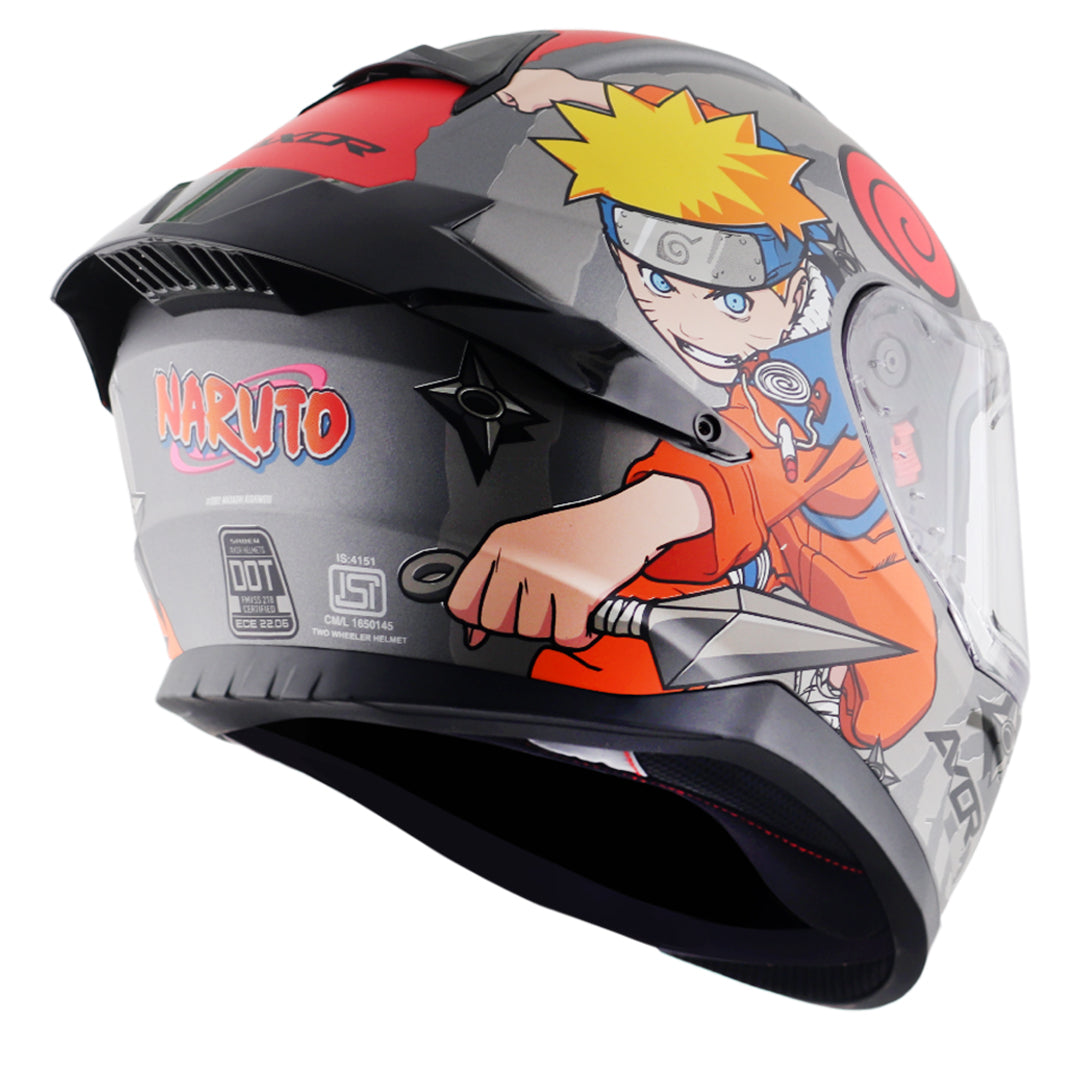anime black motorcycle helmet Saber Naruto Helmet