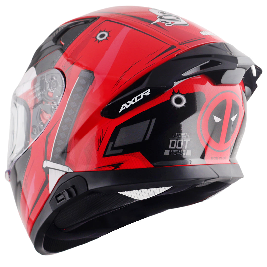 deadpool football helmet Apex Marvel Deadpool Helmet