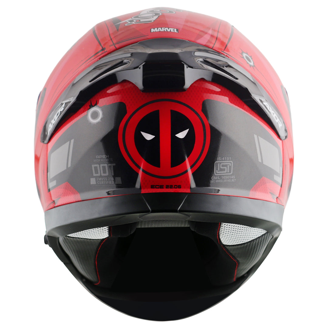 deadpool football helmet Apex Marvel Deadpool Helmet