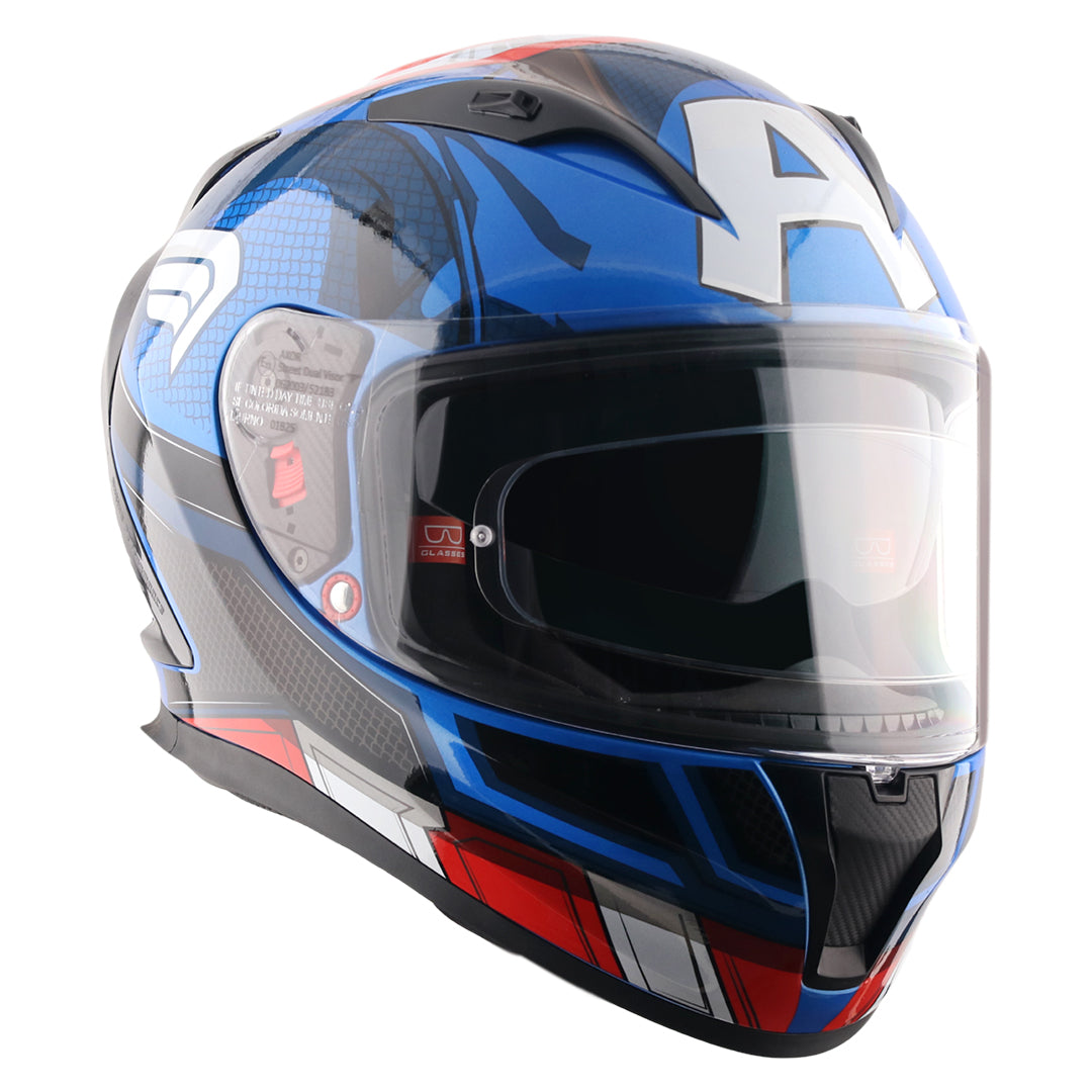 captain america motorcycle half helmet Street Marvel Captain America Helmet