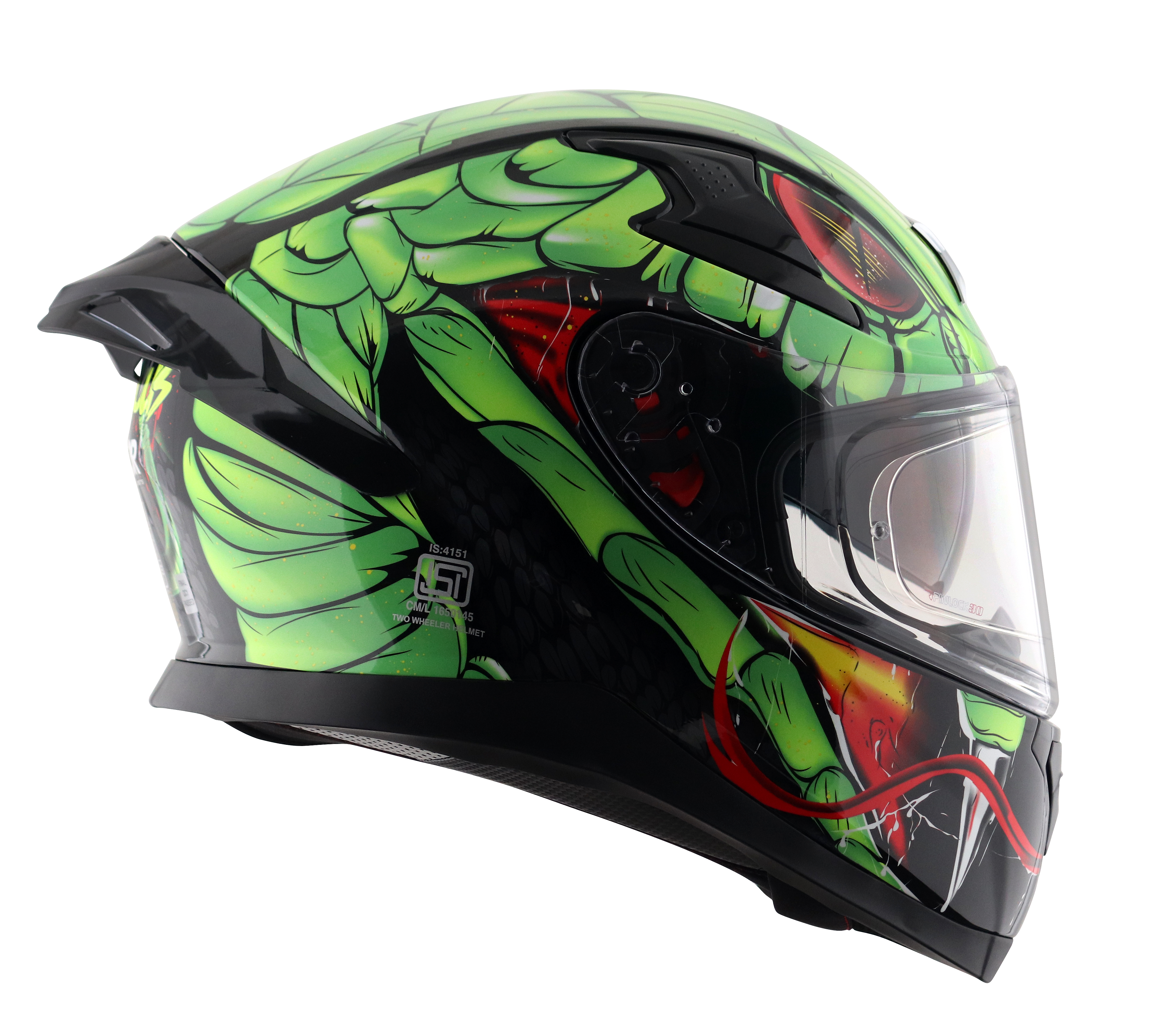 Dull Black Neon Green