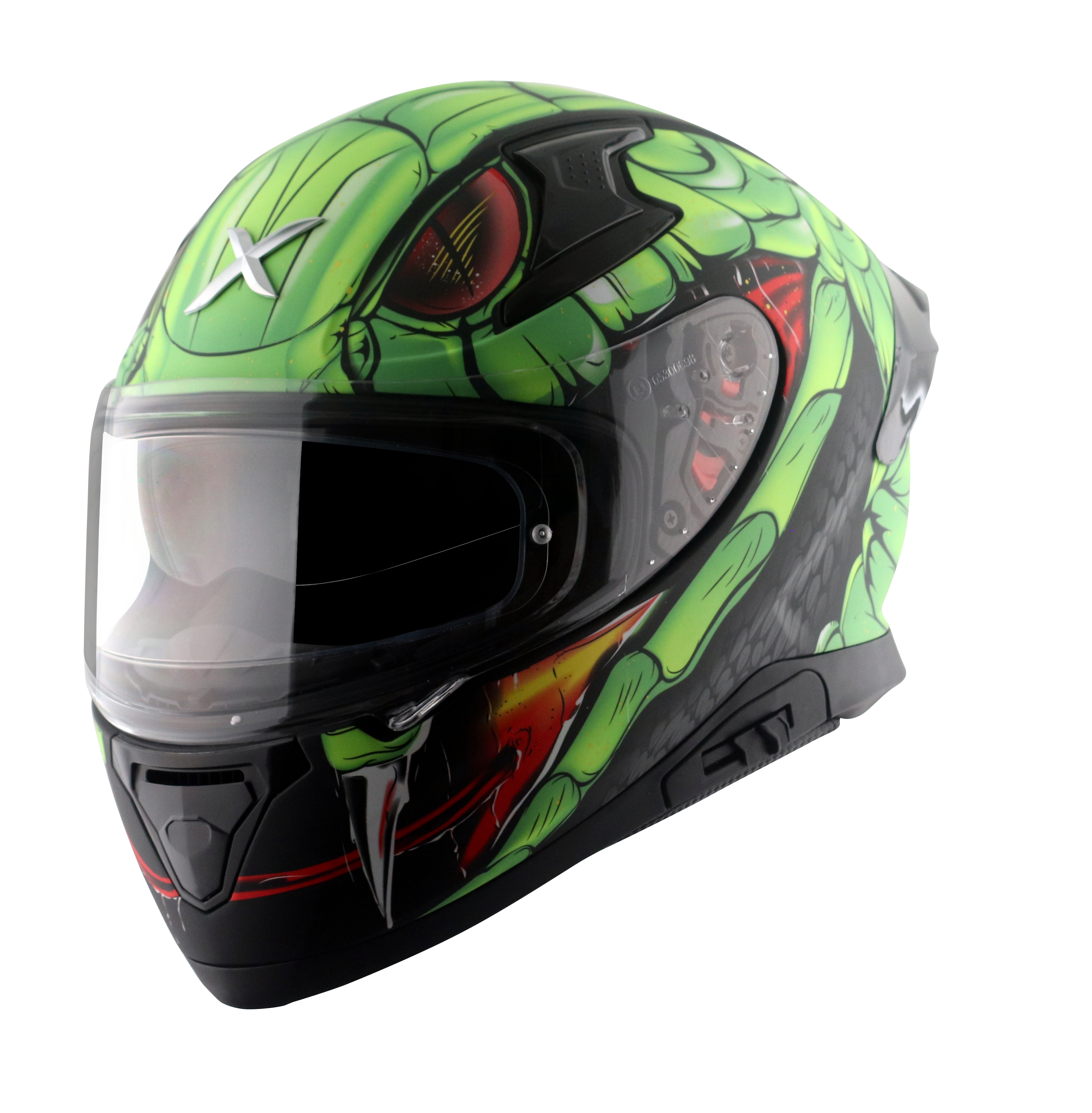 Dull Black Neon Green