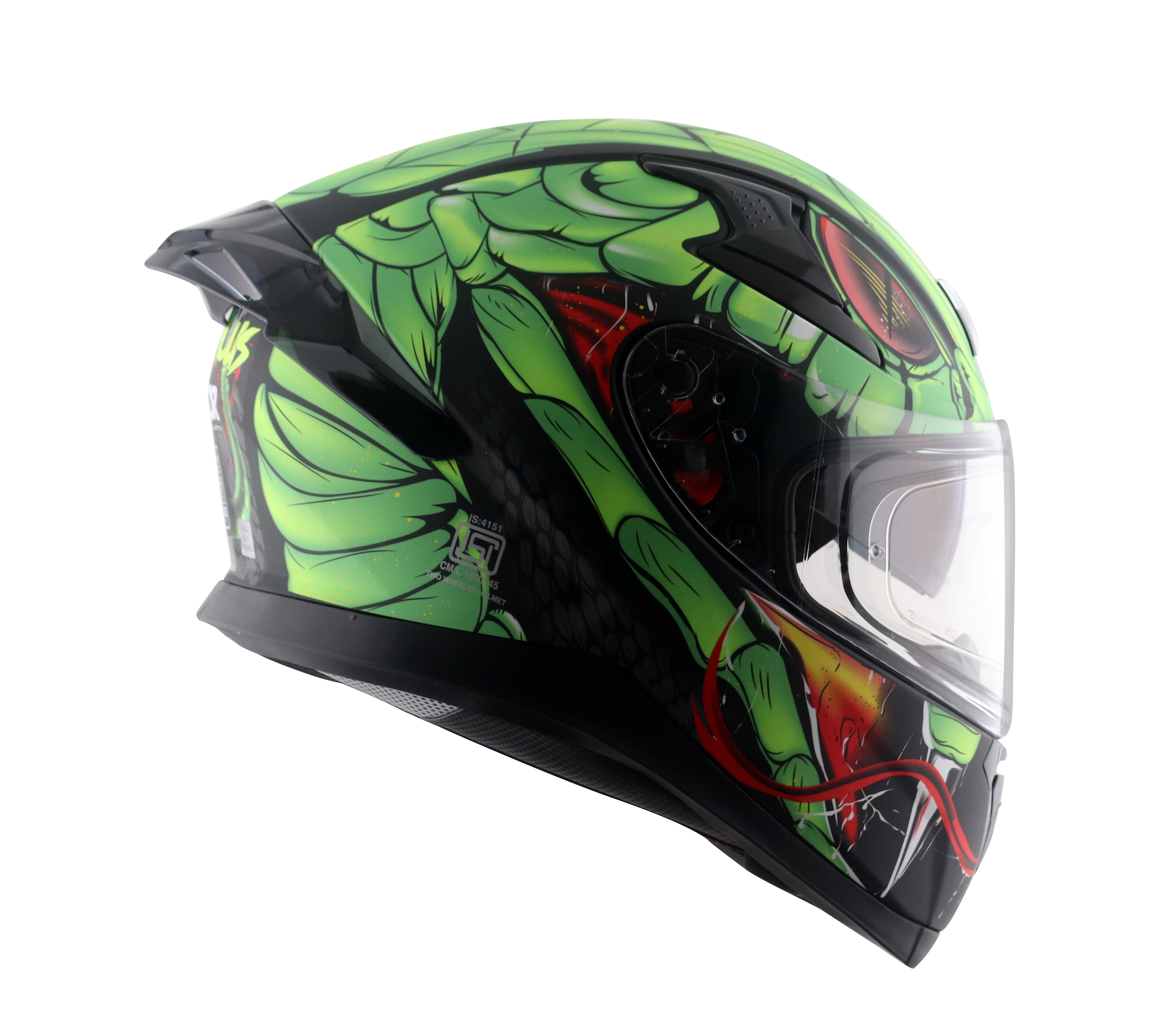 Dull Black Neon Green