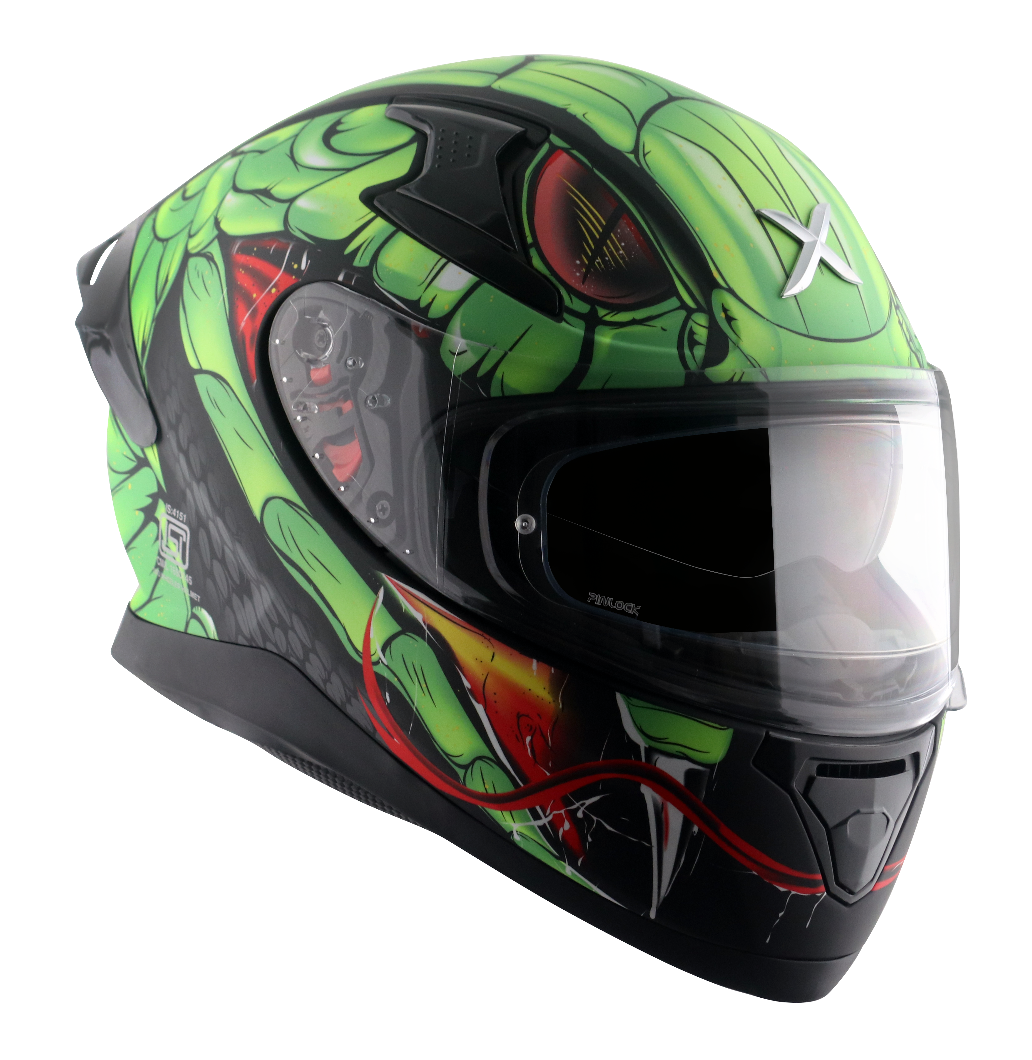 Dull Black Neon Green